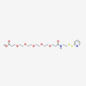 molecular formula C21H34N2O8S2 B12427897 SPDP-PEG5-acid 