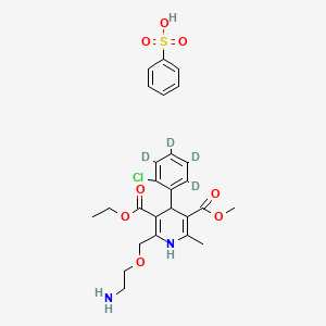 molecular formula C26H31ClN2O8S B12427912 Amlodipine-d4 (besylate) 