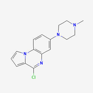 molecular formula C16H17ClN4 B12427944 4-Chloro-7-(4-methylpiperazin-1-yl)pyrrolo[1,2-a]quinoxaline 