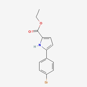 molecular formula C13H12BrNO2 B12428030 Ethyl 5-(4-bromophenyl)-1H-pyrrole-2-carboxylate 