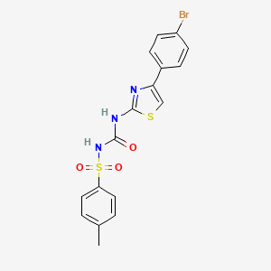 molecular formula C17H14BrN3O3S2 B12428037 Anticancer agent 34 