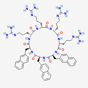 molecular formula C63H81N19O7 B12428086 c[Arg-Arg-Arg-Arg-Nal-Nal-Nal] 