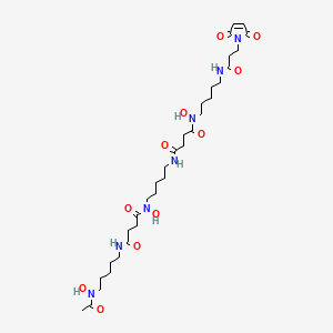 N-(3,11,14,22,25,33-hexaoxo-4,10,15,21,26,32-hexaaza-10,21,32-trihydroxytetratriacontane)maleimide