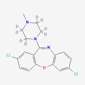 molecular formula C18H17Cl2N3O B12428100 7-Chloro Loxapine-d6 