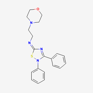 (Z)-N-(2-Morpholinoethyl)-2,3-diphenyl-1,2,4-thiadiazol-5(2H)-imine