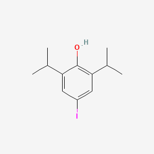 molecular formula C12H17IO B1242811 4-Iodo-2,6-bis(isopropyl)phenol CAS No. 169255-48-5
