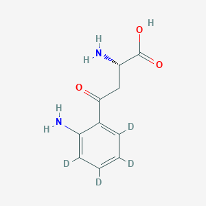 molecular formula C10H12N2O3 B12428118 L-Kynurenine-d4-1 