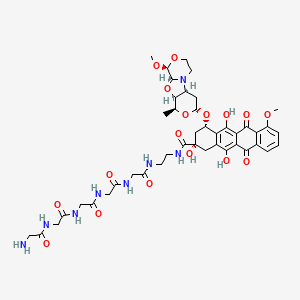 molecular formula C43H54N8O17 B12428141 PNU-EDA-Gly5 