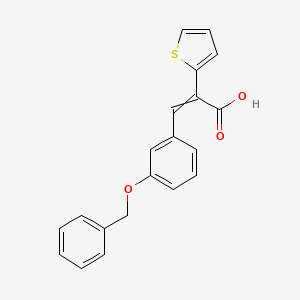 molecular formula C20H16O3S B12428192 3-[3-(Benzyloxy)phenyl]-2-thien-2-ylacrylic acid 