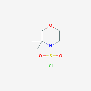 molecular formula C6H12ClNO3S B12428232 3,3-Dimethylmorpholine-4-sulfonyl chloride 