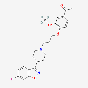 molecular formula C24H27FN2O4 B12428243 Iloperidone-d3 