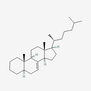 molecular formula C27H46 B1242826 5α-胆甾-7-烯 