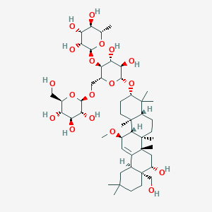 molecular formula C49H82O18 B12428261 11alpha-Methoxysaikosaponin f 