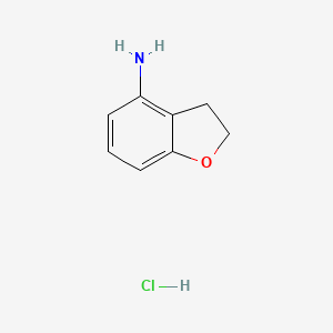 molecular formula C8H10ClNO B12428279 2,3-Dihydrobenzofuran-4-amine hydrochloride 