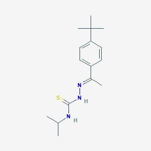 molecular formula C16H25N3S B1242830 1-[(E)-1-(4-叔丁基苯基)乙叉氨基]-3-丙-2-基硫脲 