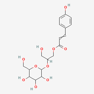 molecular formula C18H24O10 B12428300 [3-Hydroxy-2-[3,4,5-trihydroxy-6-(hydroxymethyl)oxan-2-yl]oxypropyl] 3-(4-hydroxyphenyl)prop-2-enoate 