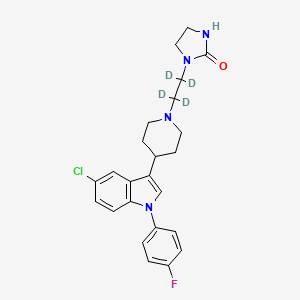 1-[2-[4-[5-chloro-1-(4-fluorophenyl)indol-3-yl]piperidin-1-yl]-1,1,2,2-tetradeuterioethyl]imidazolidin-2-one