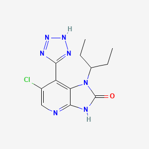 6-chloro-1-pentan-3-yl-7-(2H-tetrazol-5-yl)-3H-imidazo[4,5-b]pyridin-2-one