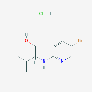 molecular formula C10H16BrClN2O B12428376 2-[(5-Bromopyridin-2-yl)amino]-3-methylbutan-1-ol hydrochloride 