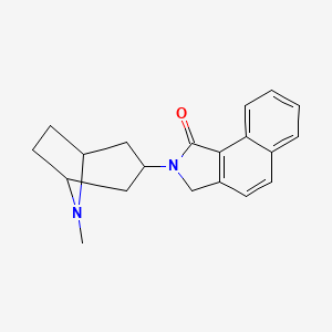 molecular formula C20H22N2O B1242842 2-[8-Methyl-8-azabicyclo[3.2.1]octane-3-yl]-2,3-dihydro-1H-benzo[e]isoindole-1-one 