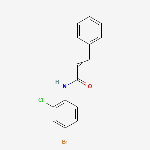 N-(4-bromo-2-chlorophenyl)-3-phenylprop-2-enamide