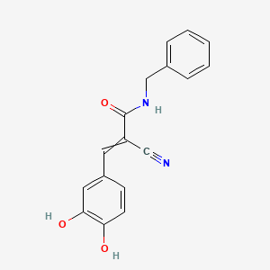 2-Cyano-3-(3,4-dihydroxyphenyl)-N-(phenylmethyl)-2-propenamide