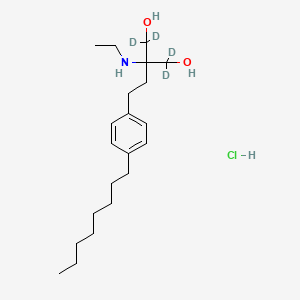 2-(Ethylamino)-2-(4-octylphenethyl)propane-1,3-diol-d4 Hydrochloride