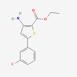 molecular formula C13H12FNO2S B12428541 Ethyl 3-amino-5-(3-fluorophenyl)thiophene-2-carboxylate 