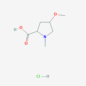 molecular formula C7H14ClNO3 B12428548 L-Proline, 4-methoxy-1-methyl-, trans-hydrochloride 