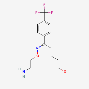 2-[[5-Methoxy-1-[4-(trifluoromethyl)phenyl]pentylidene]amino]oxyethanamine