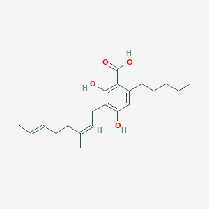 molecular formula C22H32O4 B1242857 Cannabinerolic acid 