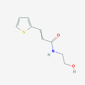 N-(2-hydroxyethyl)-3-thiophen-2-ylprop-2-enamide