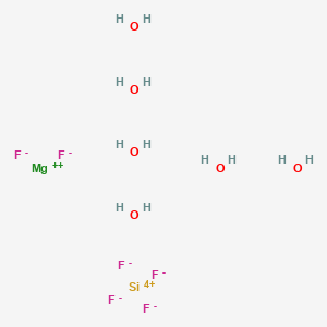 Silicon(4+) magnesium(2+) hexahydrate hexafluoride