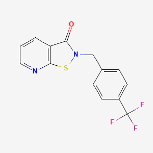 2-[[4-(trifluoromethyl)phenyl]methyl]-[1,2]thiazolo[5,4-b]pyridin-3-one