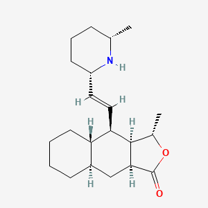 (3S,3aR,4R,4aS,8aR,9aS)-3-Methyl-4-[(E)-2-((2S,6S)-6-methyl-piperidin-2-yl)-vinyl]-decahydro-naphtho[2,3-c]furan-1-one