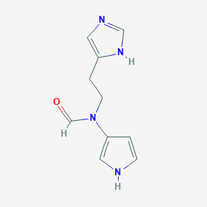 molecular formula C10H12N4O B1242880 Solsodomine A 