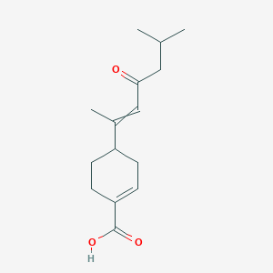 4-(6-Methyl-4-oxohept-2-en-2-yl)cyclohex-1-ene-1-carboxylic acid