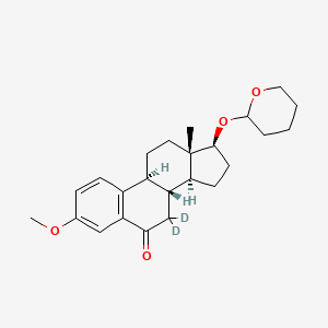 3-O-Methyl 6-Keto 17Beta-Estradiol-d2 17-O-Tetrahydropyran