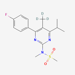 N-(4-(4-Fluorophenyl)-6-isopropyl-5-methylpyrimidin-2-yl)-N-methylmethanesulfonamide-d3