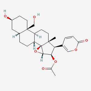 [(1R,2S,4S,5R,6R,7R,10S,11R,14S,16R)-14-hydroxy-11-(hydroxymethyl)-7-methyl-6-(6-oxopyran-3-yl)-3-oxapentacyclo[8.8.0.02,4.02,7.011,16]octadecan-5-yl] acetate