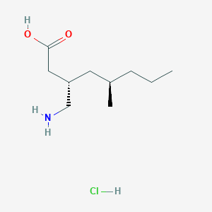 (3S,5R)-3-(aminomethyl)-5-methyloctanoic acid;hydrochloride