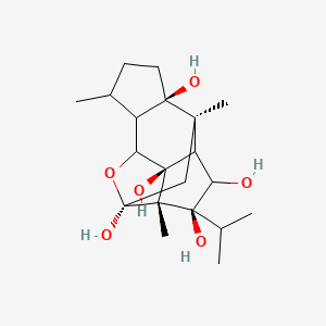 (2S,2aS,3S,4R,4aR,5R,5aR,8R,8aS,8bR,8cS)-Octahydro-2a,5,8-trimethyl-3-(1-methylethyl)-2,5-methano-2H-s-indaceno[8,1-bc]furan-2,3,4,5a,8c(2aH,6H)-pentol; 20-Deoxyitol B