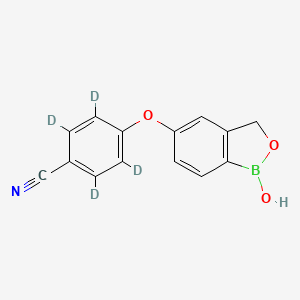 2,3,5,6-tetradeuterio-4-[(1-hydroxy-3H-2,1-benzoxaborol-5-yl)oxy]benzonitrile