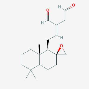 (2Z)-2-[2-[(1R,2S,8aS)-5,5,8a-trimethylspiro[3,4,4a,6,7,8-hexahydro-1H-naphthalene-2,2'-oxirane]-1-yl]ethylidene]butanedial