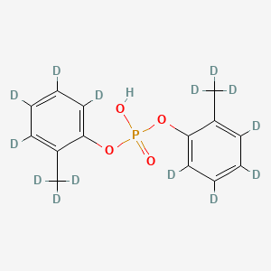 molecular formula C14H15O4P B12428919 Di-o-tolyl-phosphate-d14 