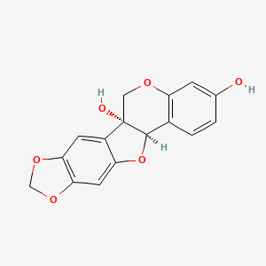molecular formula C16H12O6 B1242899 (+)-6a-Hydroxymaackiain 