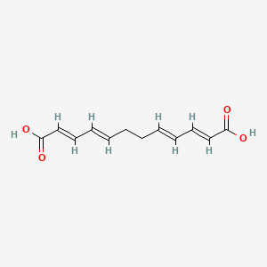 (2E,4E,8E,10E)-dodecatetraenedioic acid
