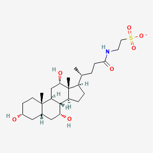 Ethanesulfonic acid, 2-(((3alpha,5beta,7alpha,12alpha)-3,7,12-trihydroxy-24-oxocholan-24-yl)amino)-