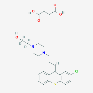 molecular formula C26H31ClN2O5S B12429048 Zuclopenthixol-d4 (succinate salt) 