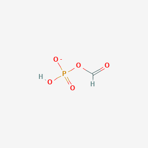 molecular formula CH2O5P- B1242905 Formyl hydrogen phosphate 